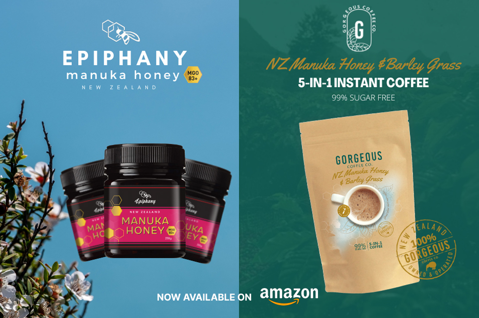 Starfleet Innotech’s Gorgeous Coffee and Epiphany Manuka Honey products now available for purchase on Amazon US